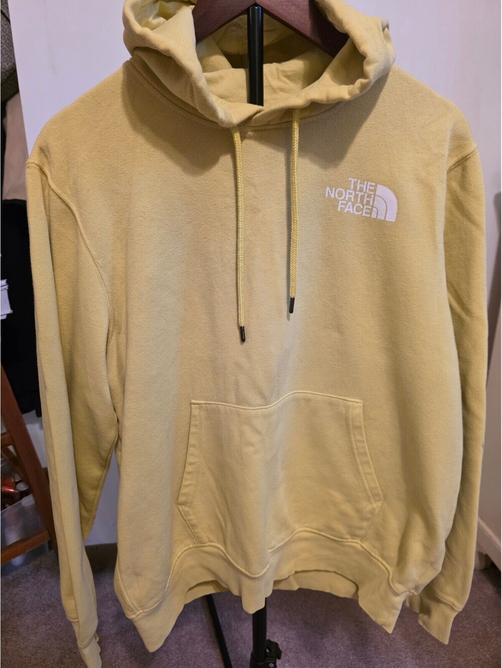 The North Face yellow hoodie